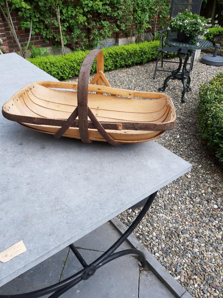 Originele oude Engelse tuinmand, Trug, Ophalen of Verzenden, Gebruikt, Overige soorten