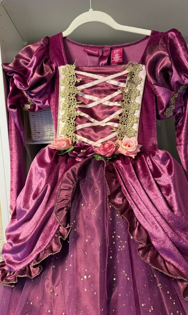What a Character prinses jurk / verkleedjurk maat 128 ZGAN, Ophalen of Verzenden, Zo goed als nieuw, 122 t/m 128, Meisje