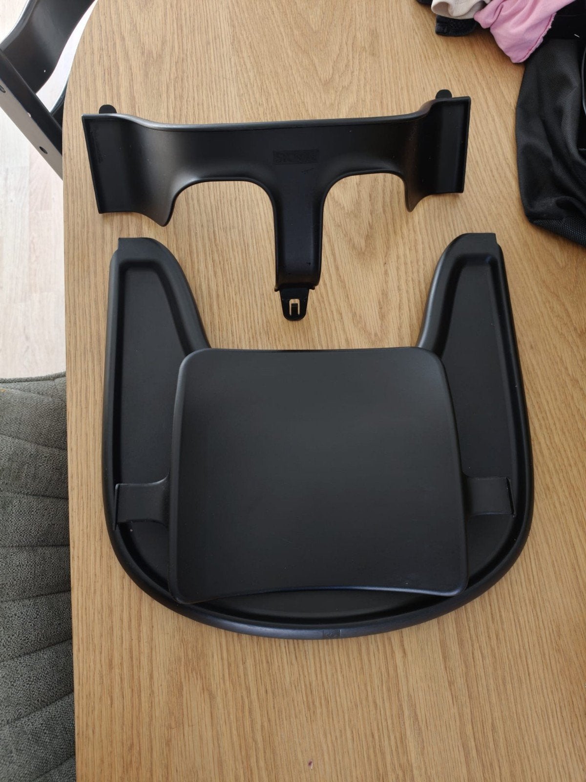 Stokke trip trap baby set + tafelblad orgineel, Ophalen of Verzenden, Zo goed als nieuw, Meegroeistoel