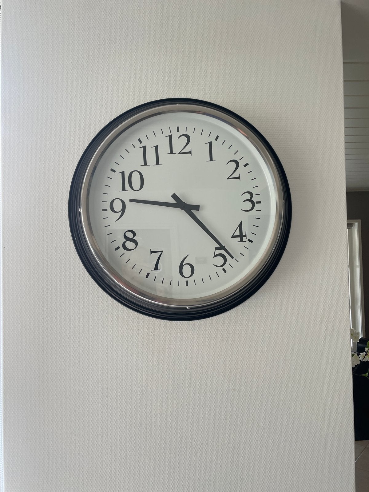IKEA Bravur wandklok, zwart, 59 cm, Ophalen, Wandklok, IKEA, Analoog