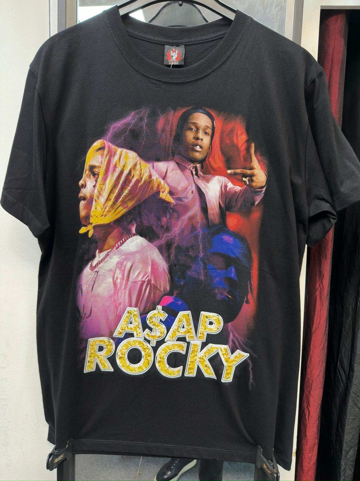 Asap rocky t-shirt maat L, Ophalen of Verzenden, Nieuw, Maat 52/54 (L), Zwart