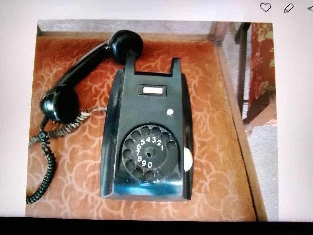 Antieke bakelieten telefoon, Telecommunicatie, Vaste telefoons | Niet Draadloos, Ophalen, Met draaischijf