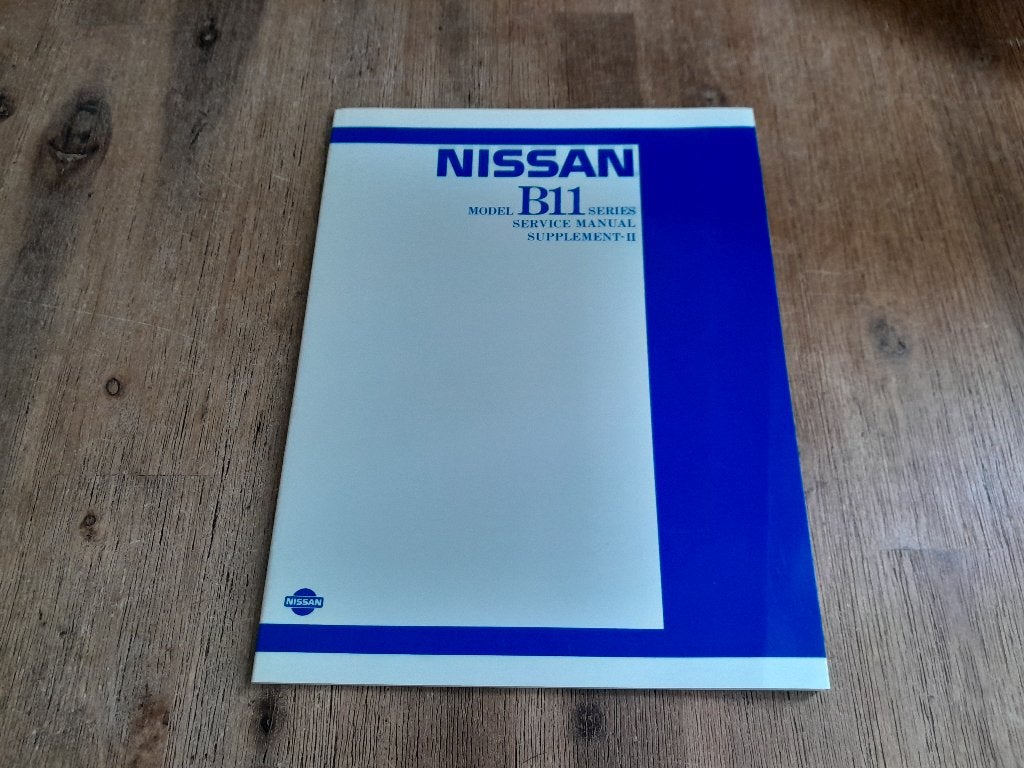 Origineel WERKPLAATSHANDBOEK - NISSAN SUNNY B11 - Engels, Verzenden