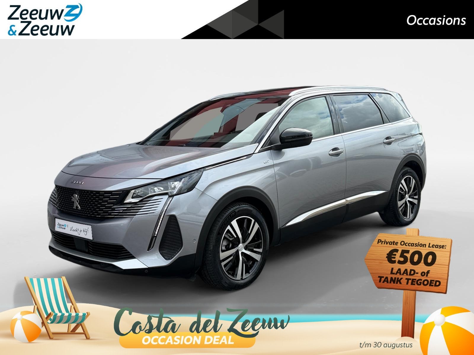Peugeot 5008 1.2 Hybrid 136 GT 146PK AUTOMAAT | 7-persoons |, Auto's, Peugeot, Gebruikt, Euro 6, 1199 cc, 3 cilinders