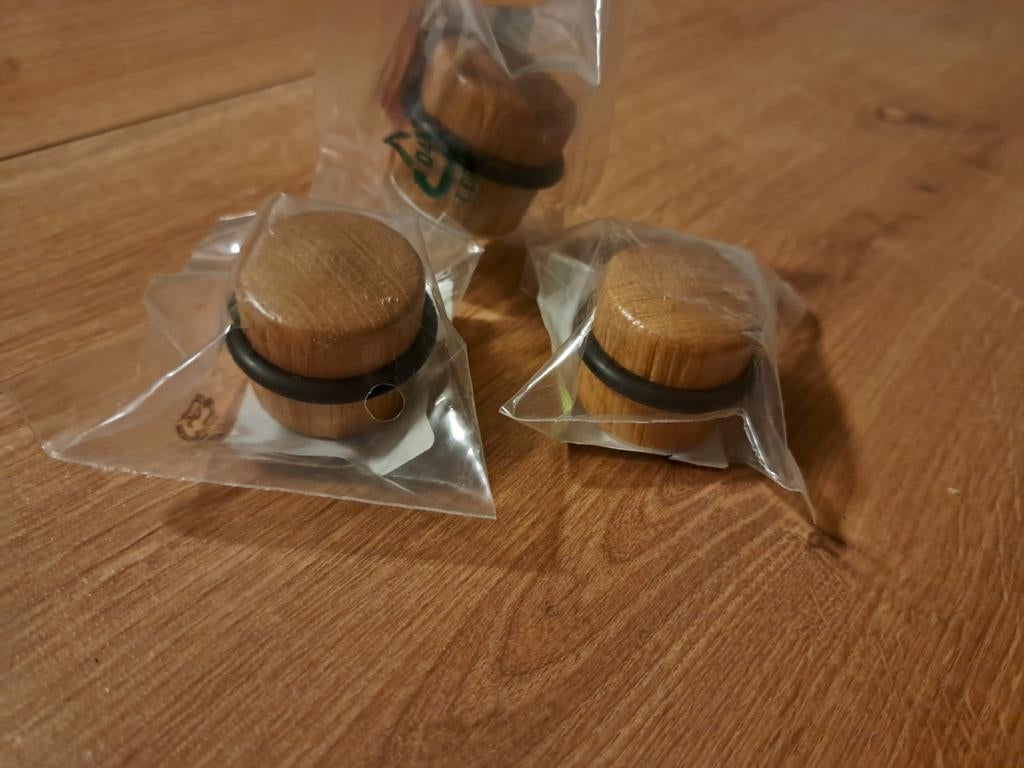 TARROX Deurstopper Ø 37x32 mm hout beuken, Ophalen of Verzenden, Nieuw, Poppenhuis