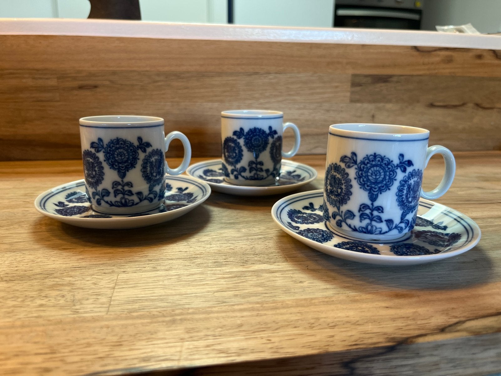 3 Winterling Schwarzenbach Bavaria kop en schotels, Ophalen of Verzenden