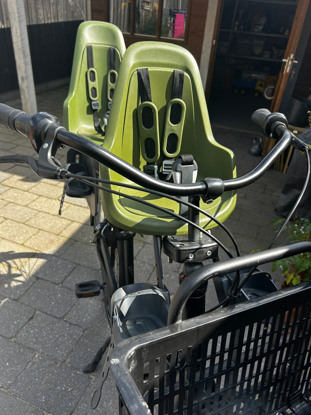 Bobike  Fietsstoeltje voorop, inclusief windscherm, Ophalen, 0 t/m 18 kg, Voorzitje, Gebruikt