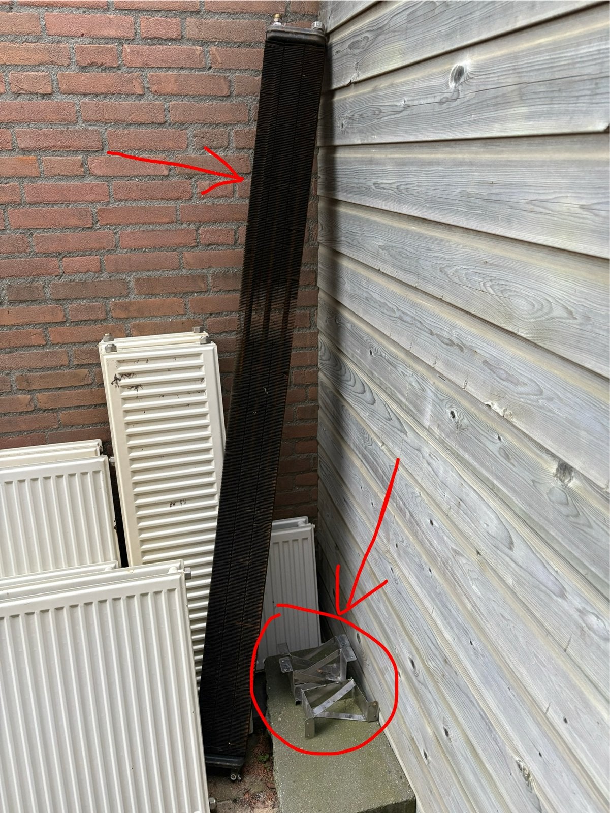 Convectorput met rooster en beugels, Ophalen, Gebruikt, 150 cm of meer, Overige typen