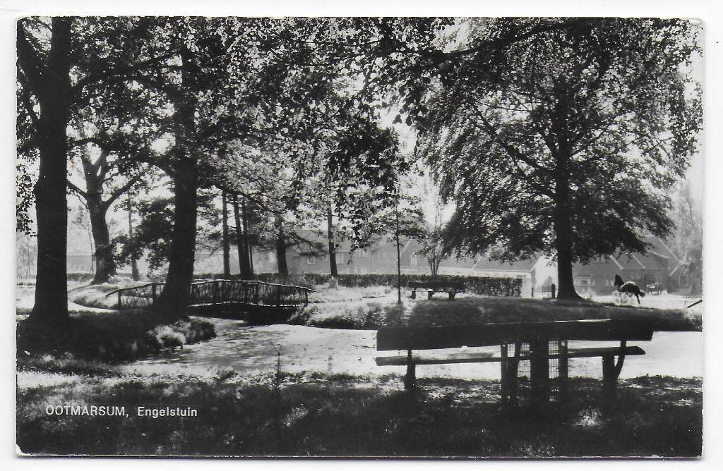 Ootmarsum Engelse tuin - oude ongelopen ansichtkaart B7418, Verzamelen, Ansichtkaarten | Nederland, Ophalen of Verzenden, 1960 tot 1980