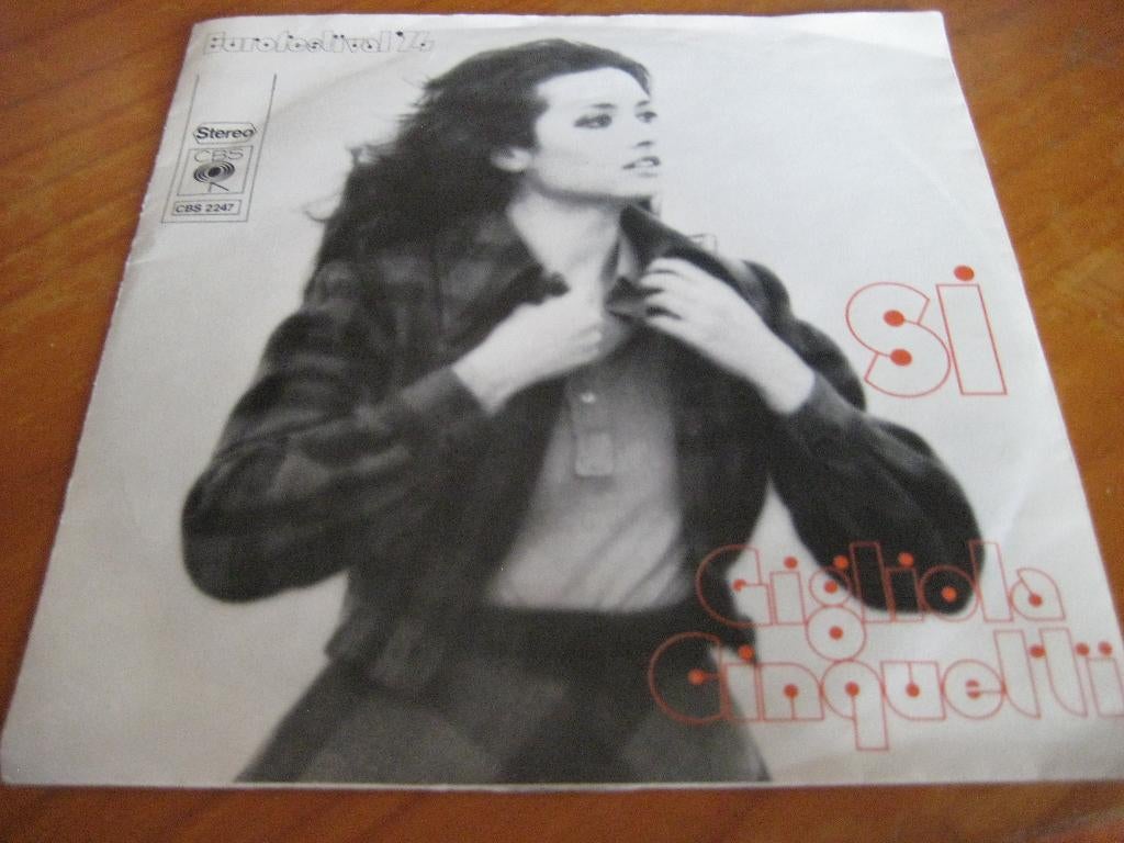 Cigliola Cinquetti: Si, Ophalen of Verzenden, Zo goed als nieuw, Pop, Single