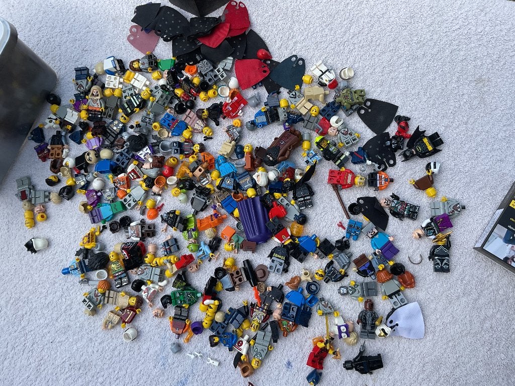 +/- 100 mini figs LEGO. ( Batman, Harry Potter ,StarWars…., Verzamelen, Poppetjes en Figuurtjes, Ophalen of Verzenden, Zo goed als nieuw