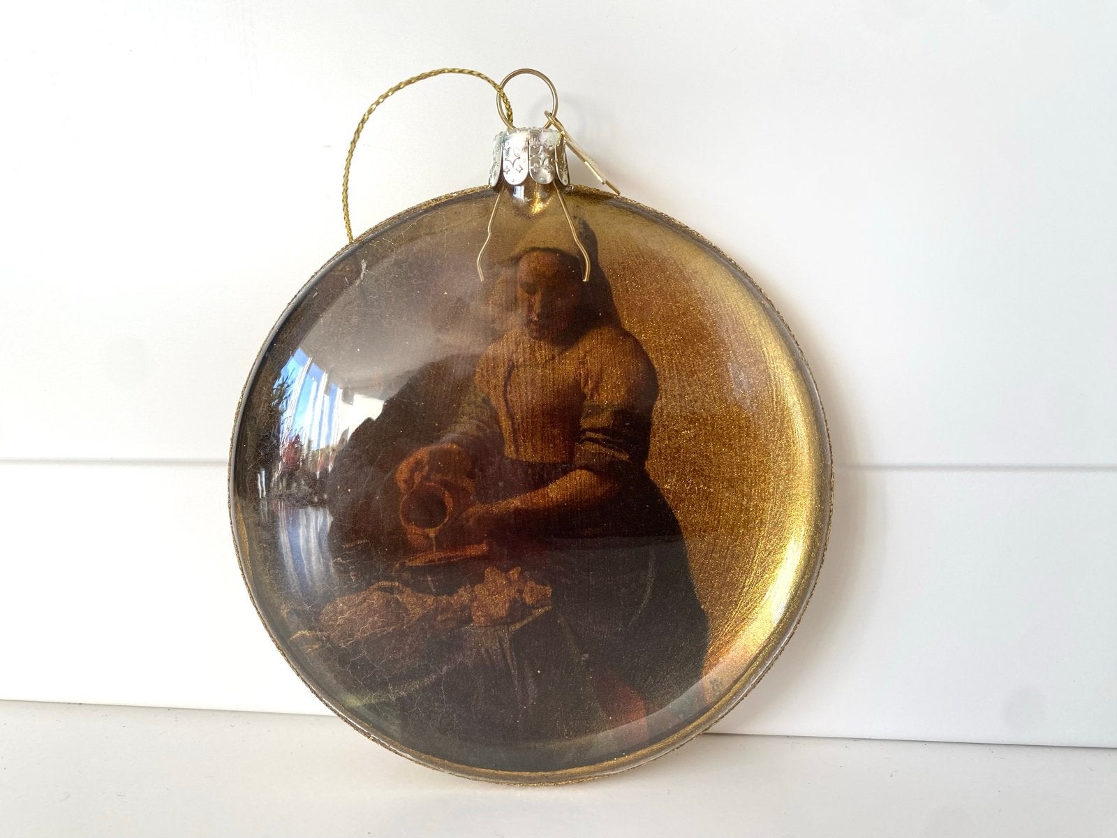 Vondels kerstbal melk meisje z.g.a.n, Diversen, Ophalen of Verzenden