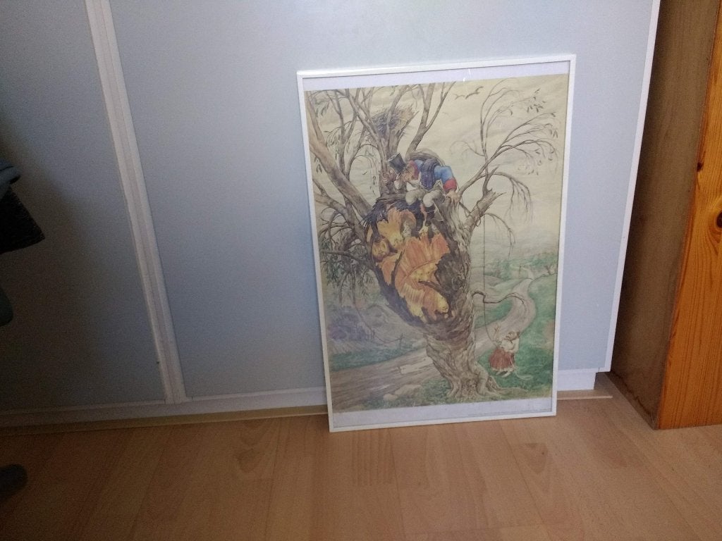 Poster sprookje Andersen De Tondeldoos zeldzaam, Rechthoekig Staand, Ophalen of Verzenden, Zo goed als nieuw, A1 t/m A3