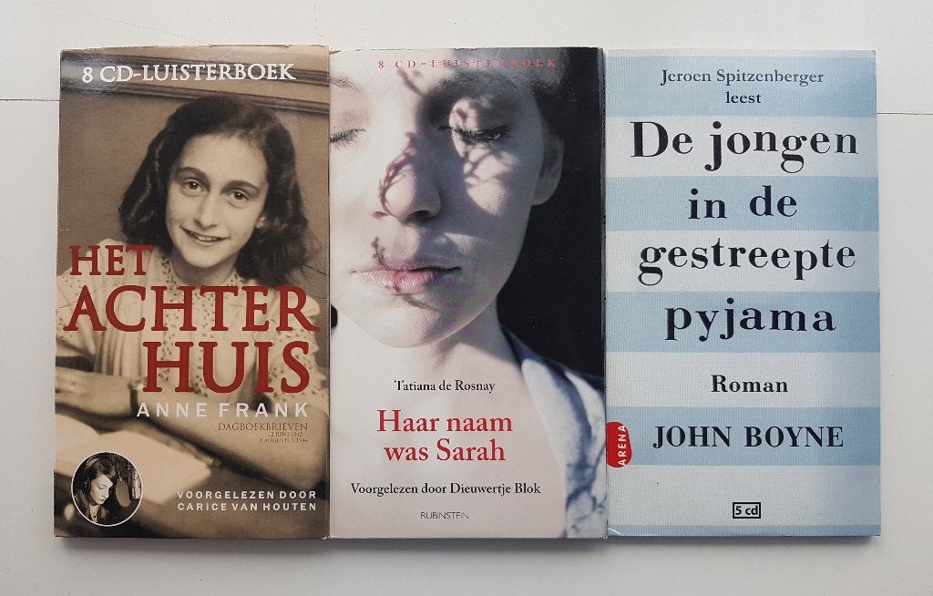 3x Luisterboek WOII oa. Anne Frank, Jongen Gestreepte Pyjama, Boeken, Ophalen of Verzenden, Anne Frank, Cd