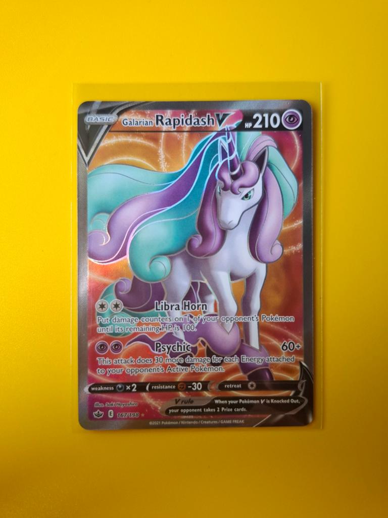Galarian Rapidash, Pokemon, 167/198, Verzenden, Zo goed als nieuw, Losse kaart, Foil