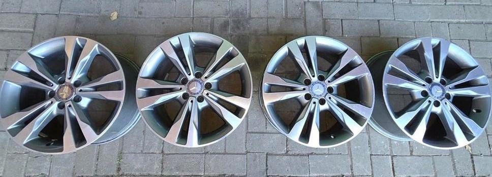 ORGINEEL Mercedes C-KLASSE 2014-2021 18Inch Sport Velgen, Ophalen, Velg(en), 17 inch, Zomerbanden
