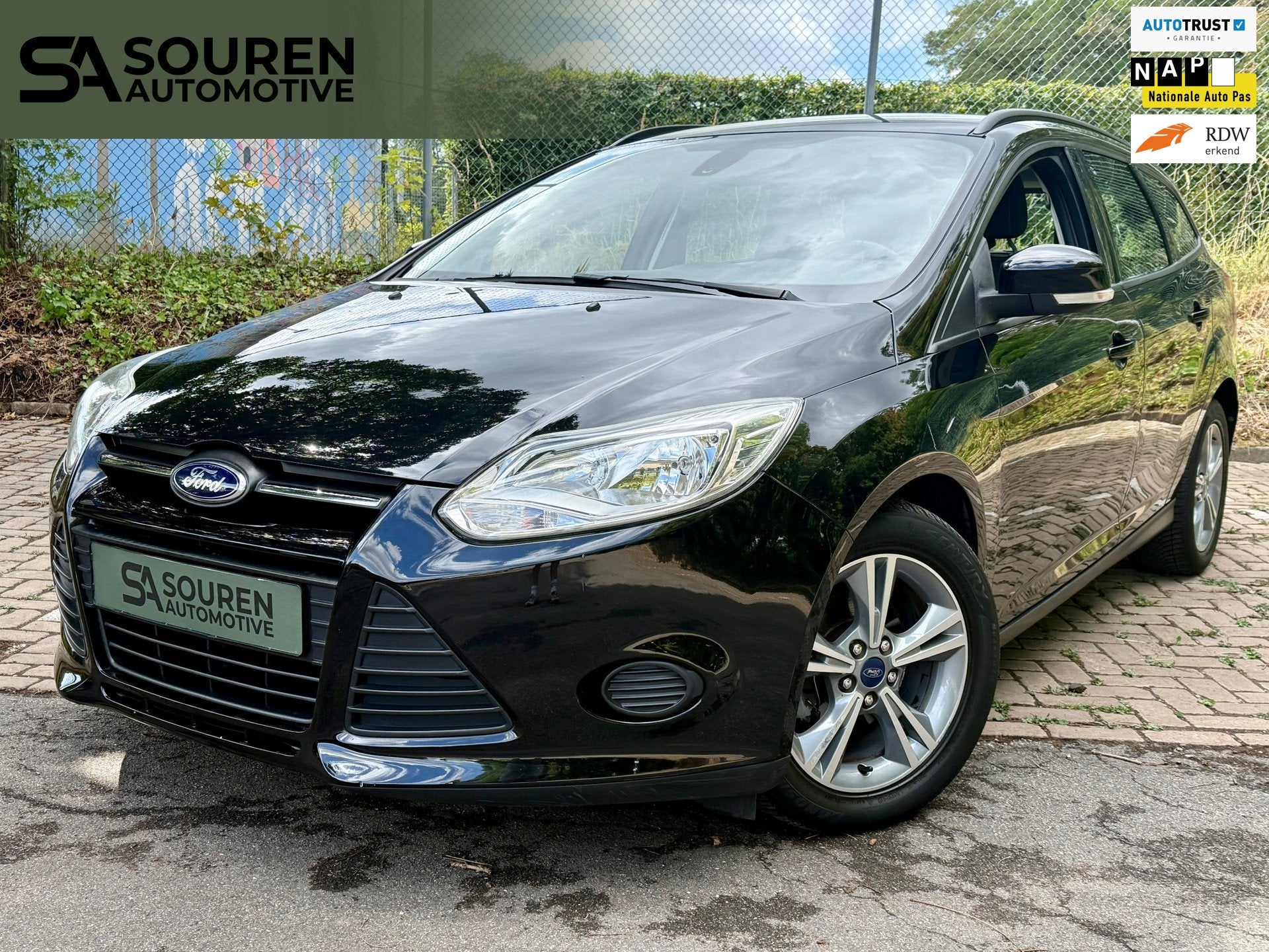 Ford Focus Wagon 1.0 EcoBoost Edition / D.Riem vervangen / A, Euro 5, Gebruikt, Zwart, Zwart