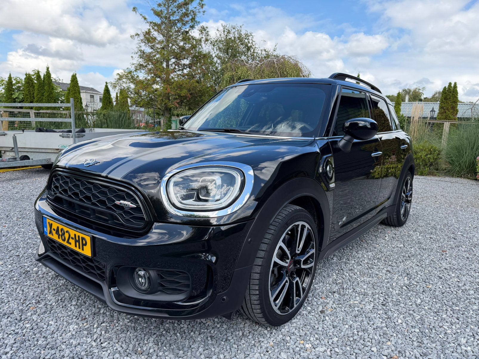 Mini Countryman Cooper SE Hybrid All4 JCW-trim Full Options, Auto's, Mini, Automaat, 125 pk, Zwart, Countryman