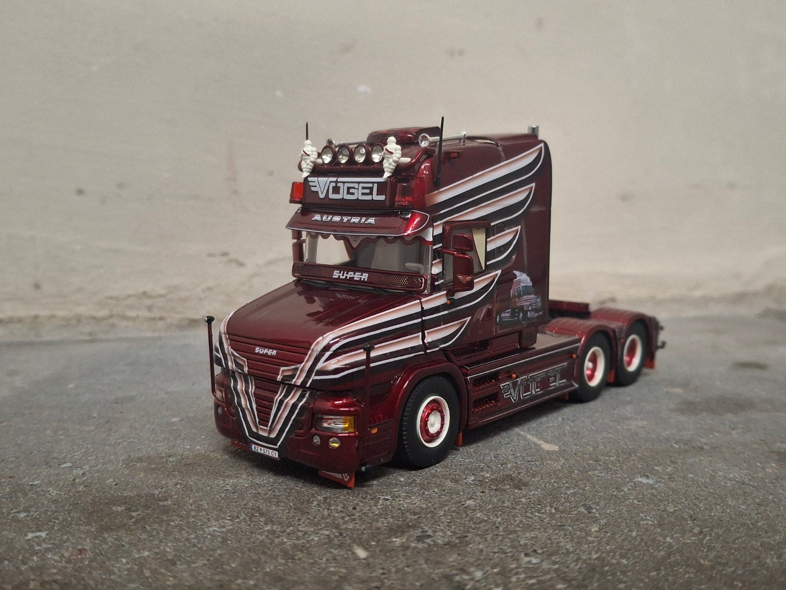 Tekno Scania T6 Topline Vögel NIEUWSTAAT, Ophalen of Verzenden, Zo goed als nieuw, Bus of Vrachtwagen, Tekno