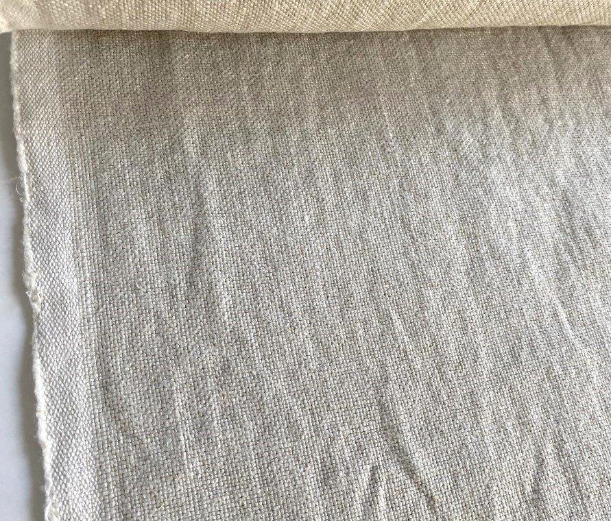Elitis City Linen II; beige; max 4,13 meter meubelstof, 120 cm of meer, Beige, Ophalen of Verzenden, Linnen
