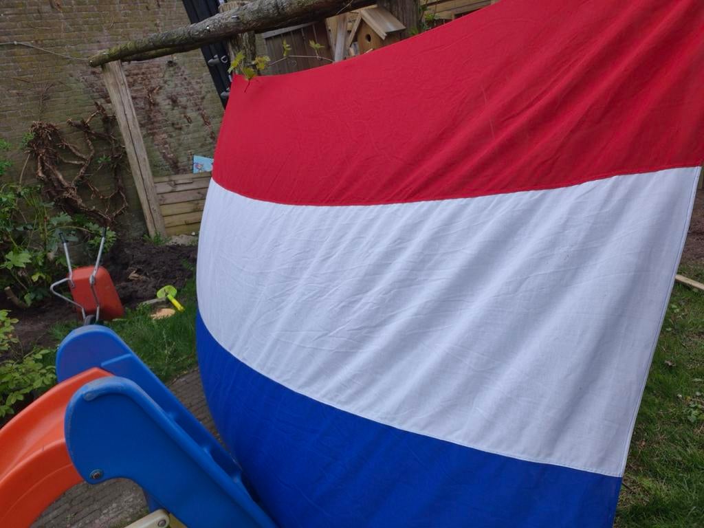 Nederlandse vlag incl wimpel, Ophalen, Gebruikt