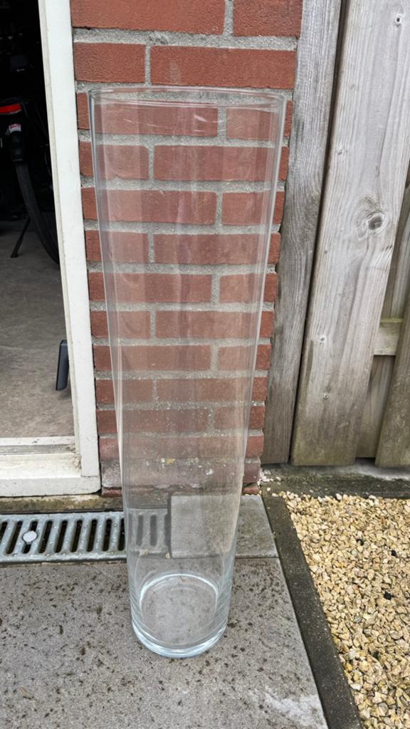 Doorzichtige vaas (hard plastic), Ophalen, Glas, Minder dan 50 cm