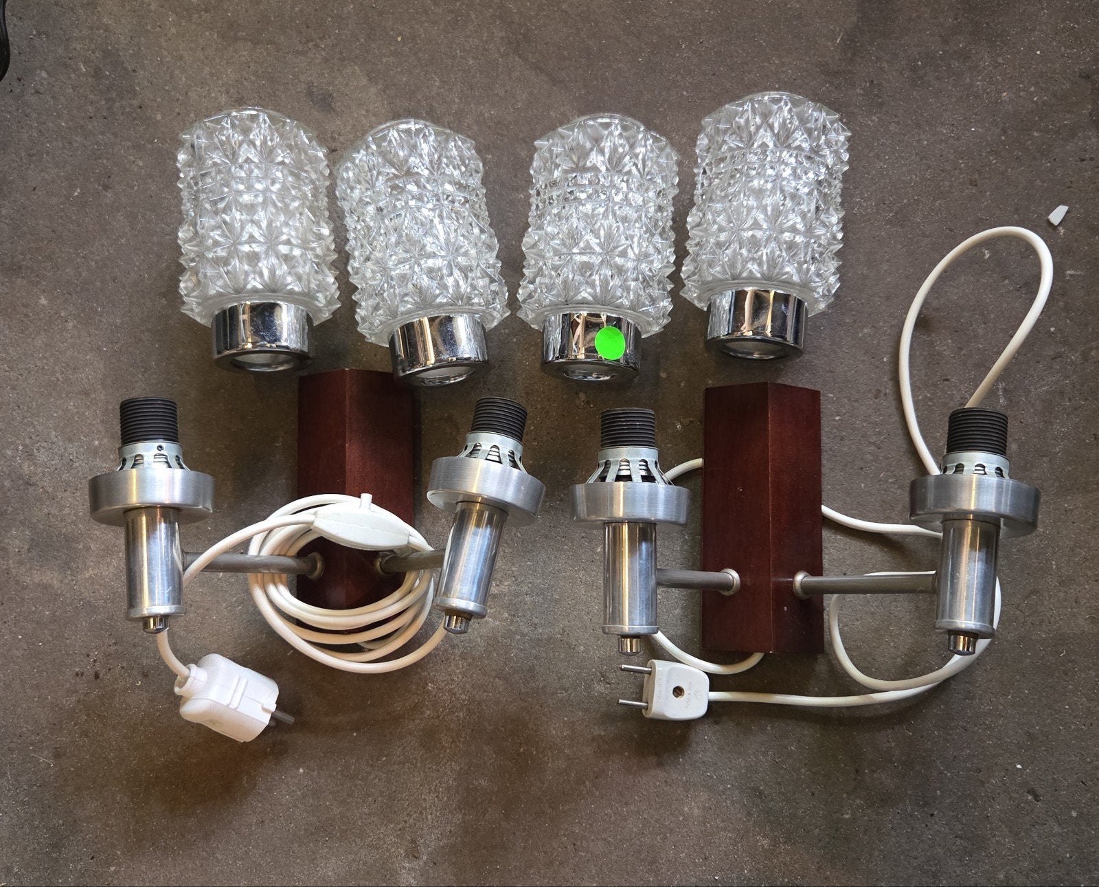 set vintage wandlampen uit de jaren '60, Huis en Inrichting, Lampen | Wandlampen, Ophalen of Verzenden, X, X, X