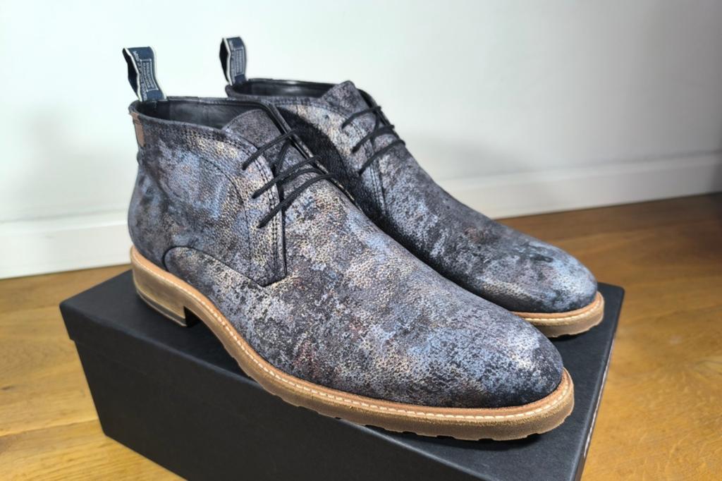 Floris van Bommel halfhoge herenschoenen maat 10 / 44,5, Ophalen, Overige kleuren, Floris van Bommel, Zo goed als nieuw
