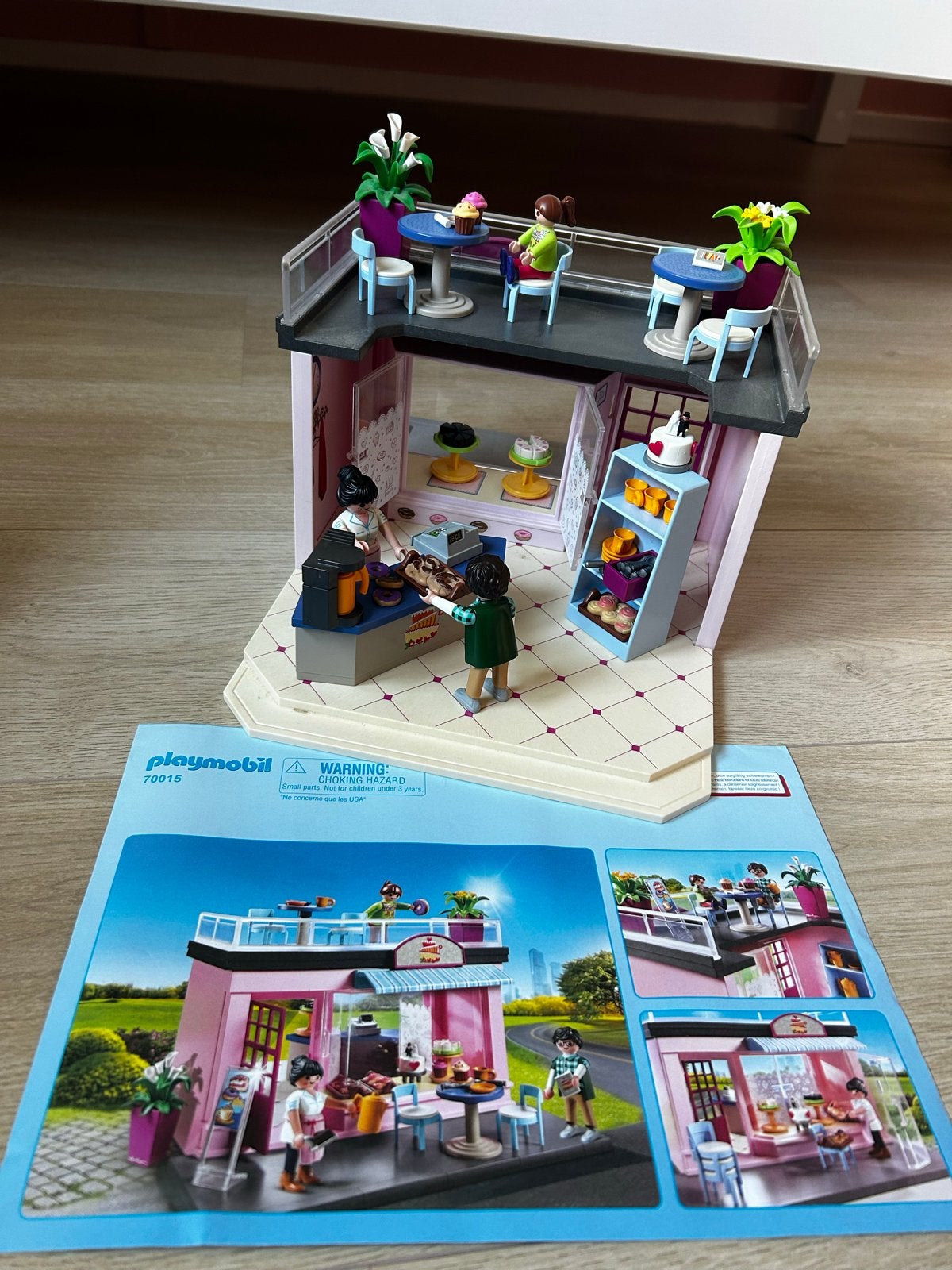 Playmobil Koffiehuis/bakkerij 70015, Ophalen, Gebouw, Complete set, Zo goed als nieuw