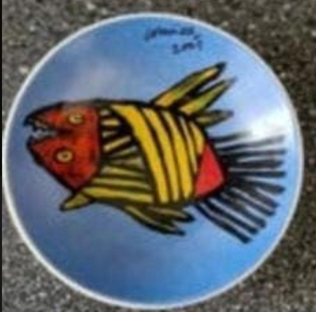 Decoratief Corneille schaaltje met vrolijke vis, Ophalen of Verzenden, Zo goed als nieuw, Overige stijlen, Schaal of Schalen