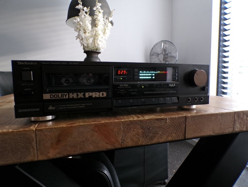 Vintage Technics Class AA DBX deck RS-B605 (SERVICED!), Ophalen of Verzenden, Enkel, Overige merken, Tiptoetsen