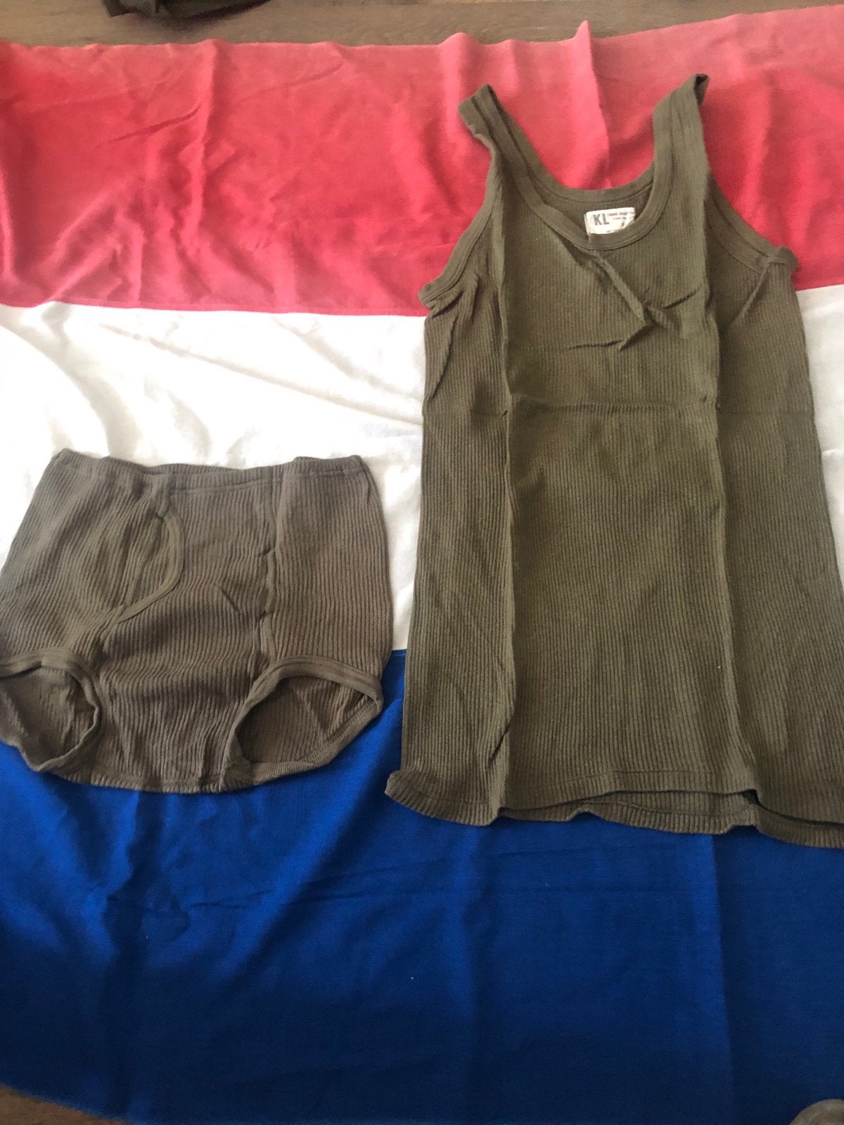 Vintage KL Ondergoed Set - Landmacht, Ophalen of Verzenden, Landmacht, Nederland, Kleding of Schoenen