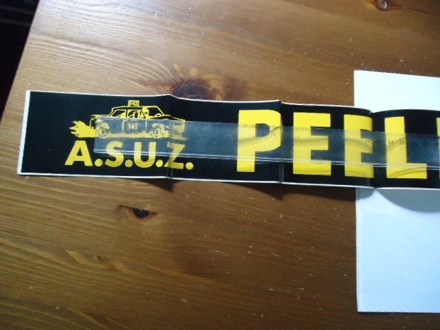 sticker ASUZ PEELRACERS De Peel racers auto race Neerkant, Verzenden, Zo goed als nieuw