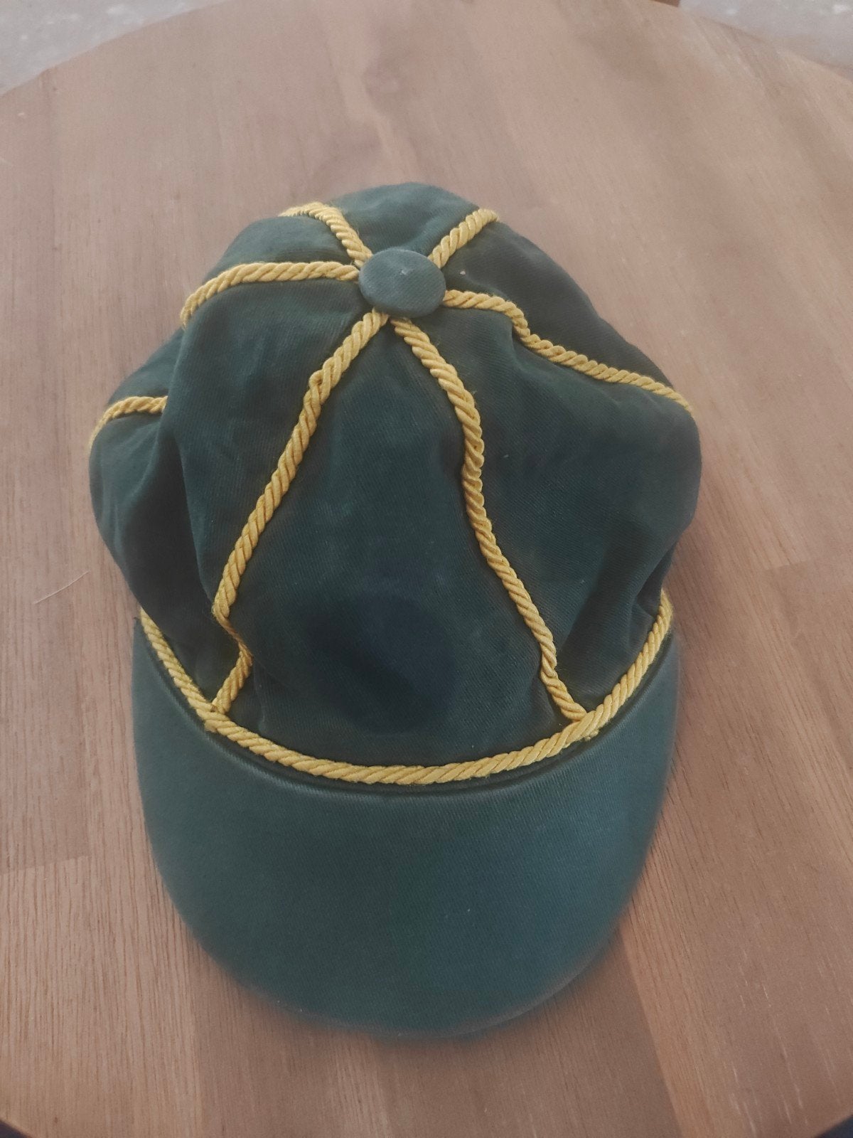 Vintage Scouting Welpen Pet - Groen met Geel Koord, Verzamelen, Scouting, Gebruikt, Onbekend, Ophalen of Verzenden, Onbekend