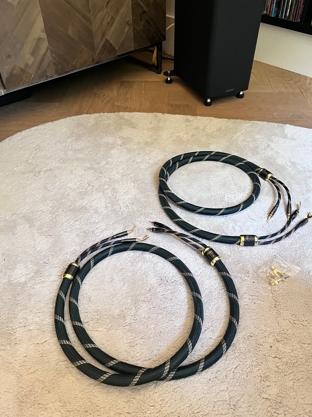 TODN HiFi speakerkabels – OCC koper – 2 x 2 meter – €75, Audio, Tv en Foto, Audiokabels en Televisiekabels, Ophalen of Verzenden