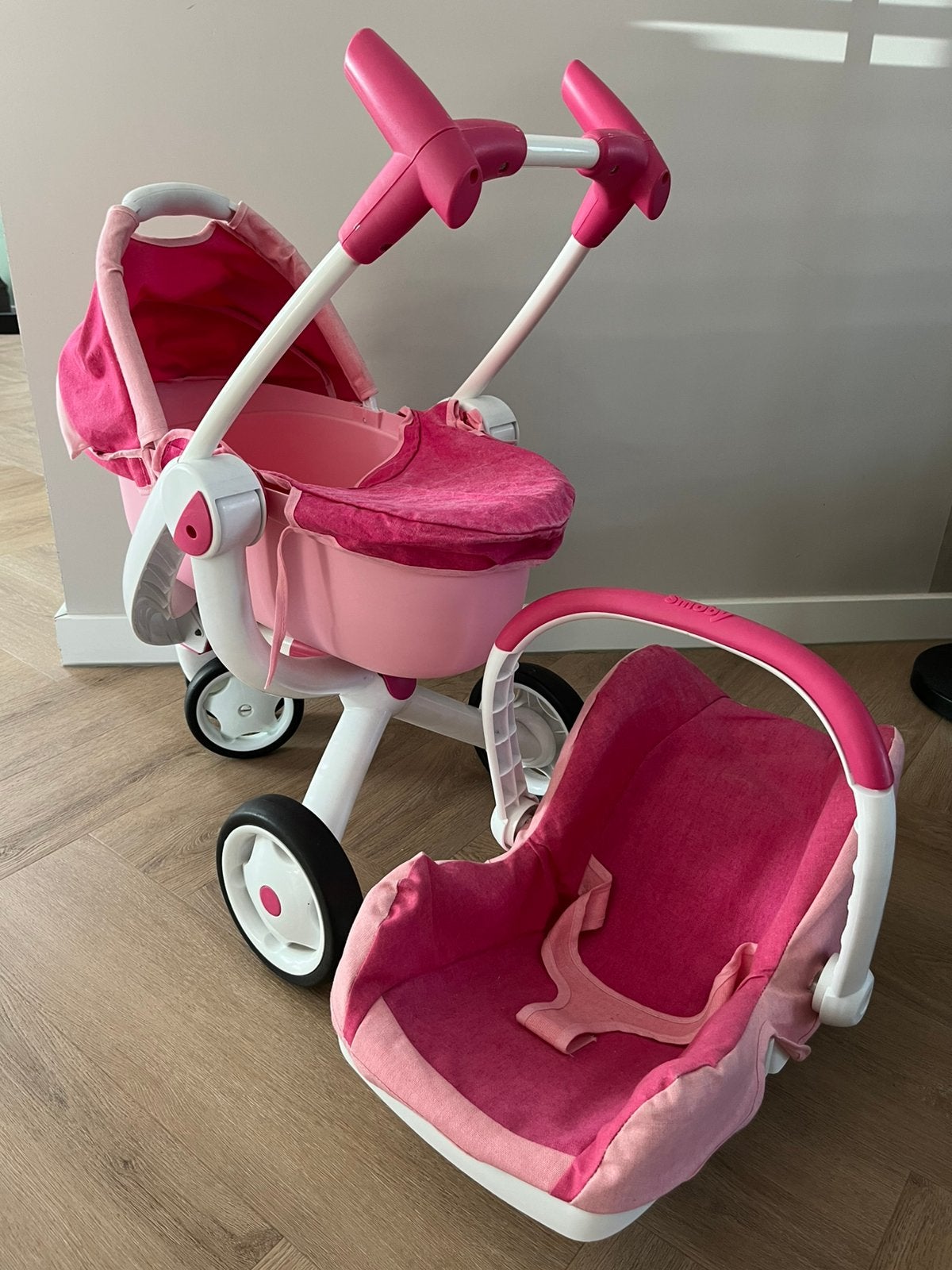 Smoby Quinny 2in1 poppenwagen, Ophalen, Zo goed als nieuw, Babypop