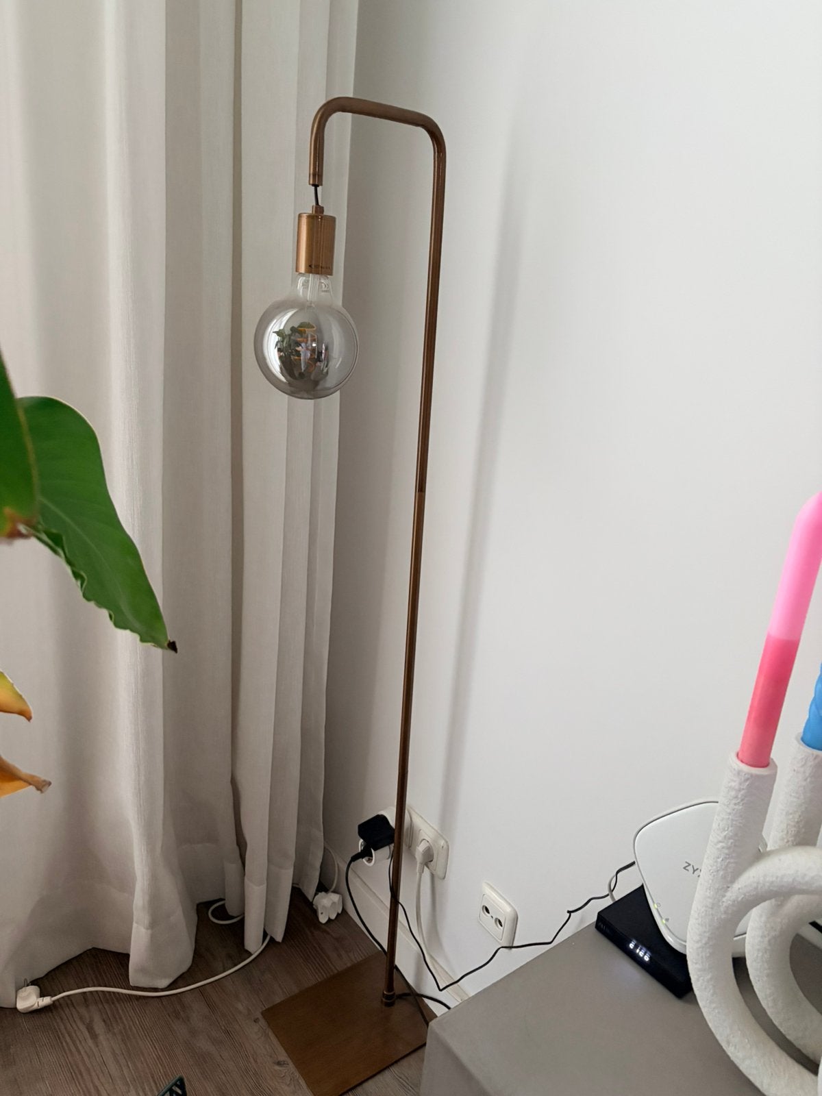 Staande lamp, Huis en Inrichting, Lampen | Vloerlampen, Ophalen, Zo goed als nieuw, 150 tot 200 cm