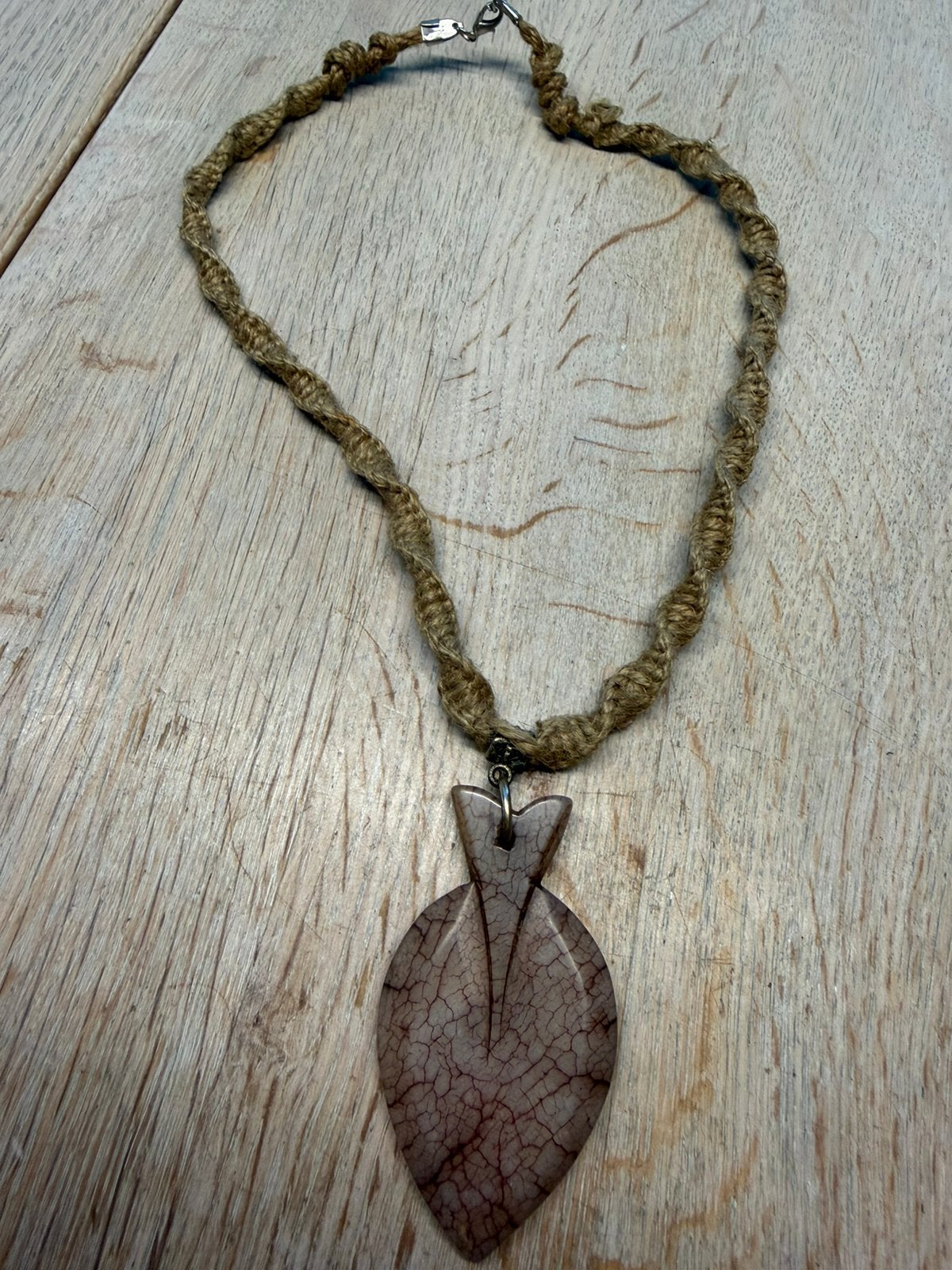 Ketting met natuursteen agaat, Ophalen of Verzenden, Zo goed als nieuw, Steen of Mineraal