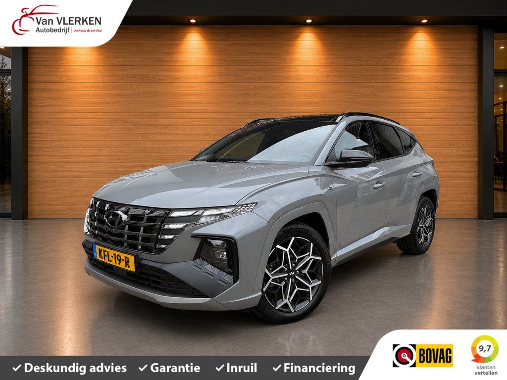 Hyundai Tucson 1.6 T-GDI HEV Premium Sky PANORAMADAK, Auto's, Hyundai, 12 maanden, Gebruikt, 4 cilinders, 1650 kg