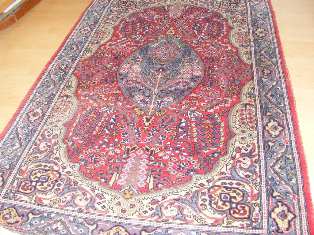 Handgeknoopt Perzisch Tapijt  Tabriz- iran  Maat:0.95X1.60., Verzenden, 50 tot 100 cm, Zo goed als nieuw, 150 tot 200 cm