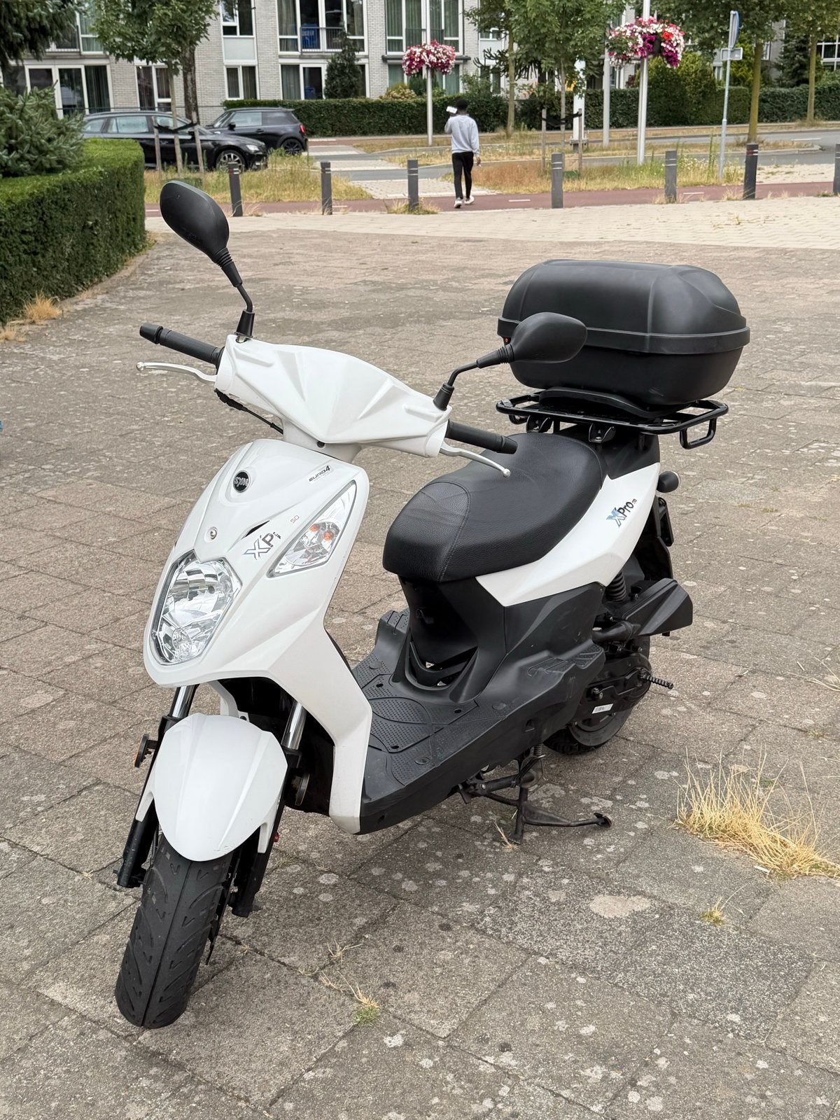 Sym X-Pro scooter - Wit, inclusief topkoffer & of zonder, Ophalen, Gebruikt, Overige modellen, Maximaal 45 km/u