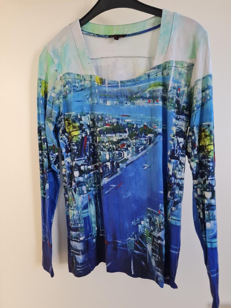 Aventures des Toiles shirt maat 44, Kleding | Dames, Blauw, Maat 42/44 (L), Ophalen of Verzenden, Lange mouw