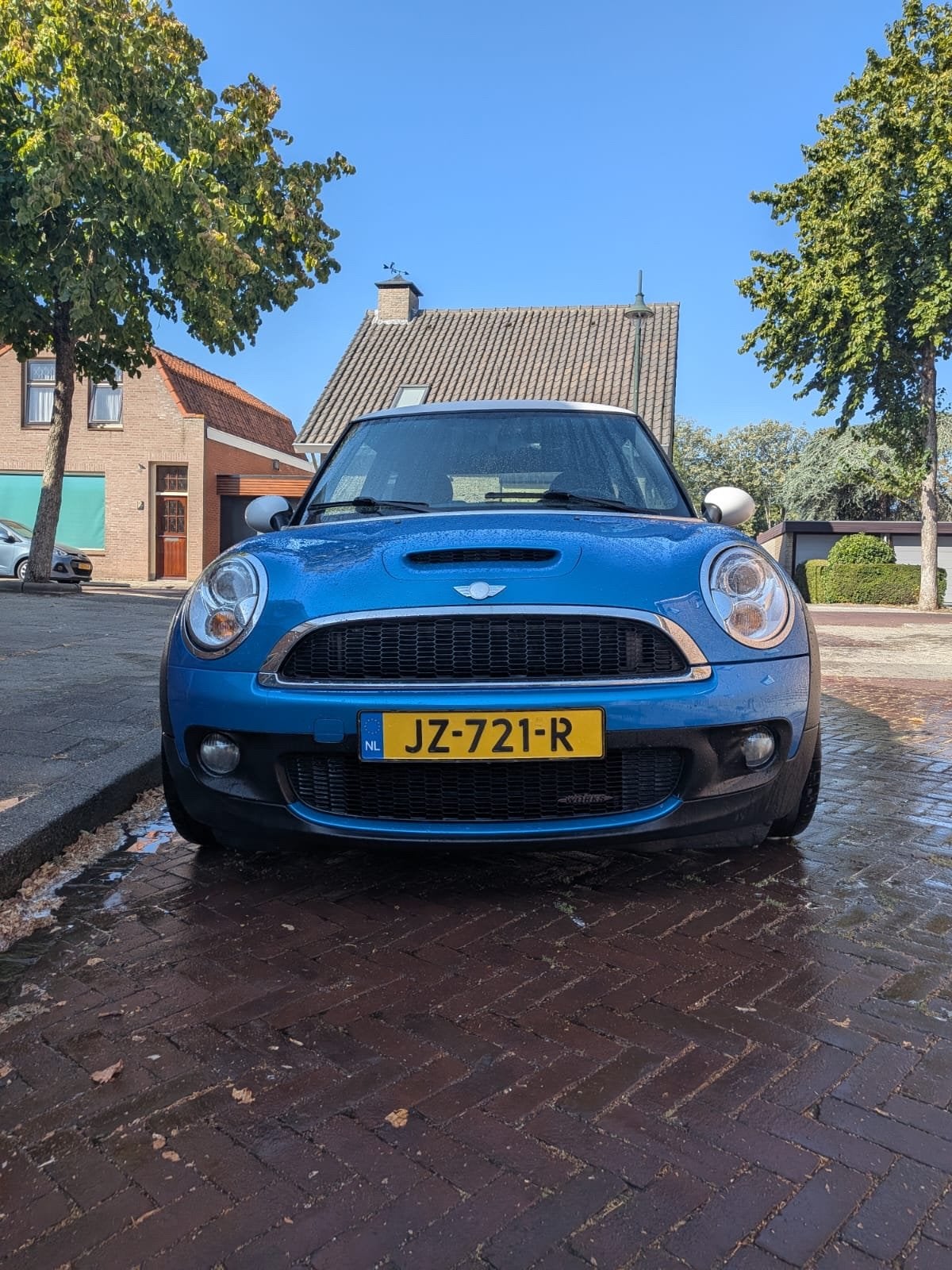 Mini 2007 Blauw John works cooper 192 pk nieuwe APk 24-09-27, Auto's, 192 pk, 49 €/maand, Leder, Handgeschakeld