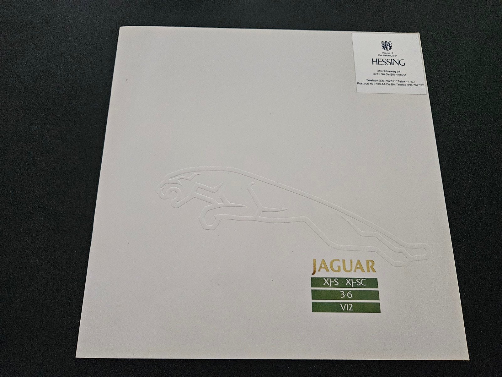 Brochure Jaguar XJ-S / XJ-SC, Ophalen of Verzenden, Zo goed als nieuw, Overige merken