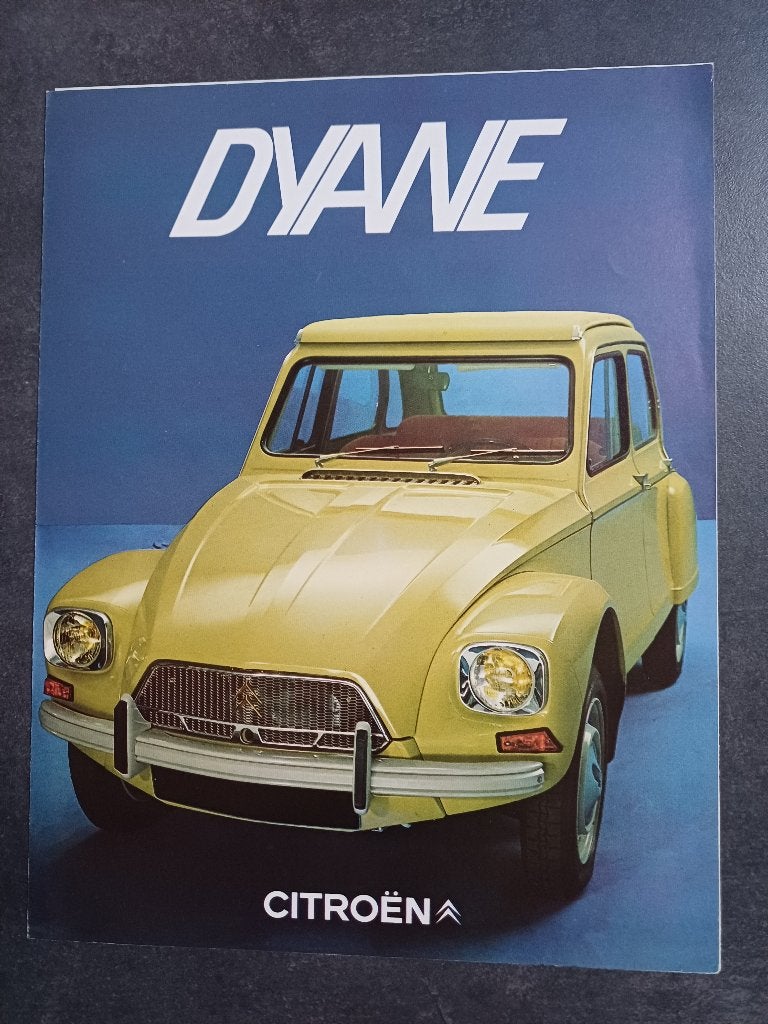 Citroën Dyane brochure uit 1970, Ophalen of Verzenden, Zo goed als nieuw, Citroën