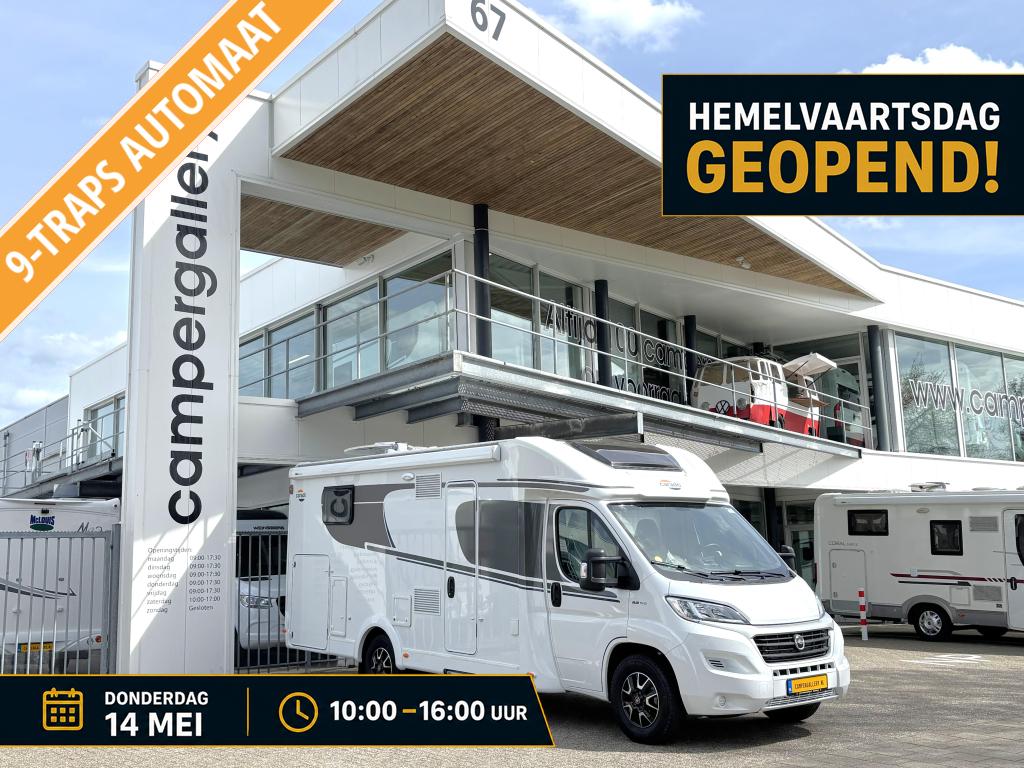 Carado T 447 9-TRAPS AUTOMAAT ENKELE BEDDEN 5 ZITPLEKKEN!, Automaat, Fiat, 7 tot 8 meter, Bedrijf