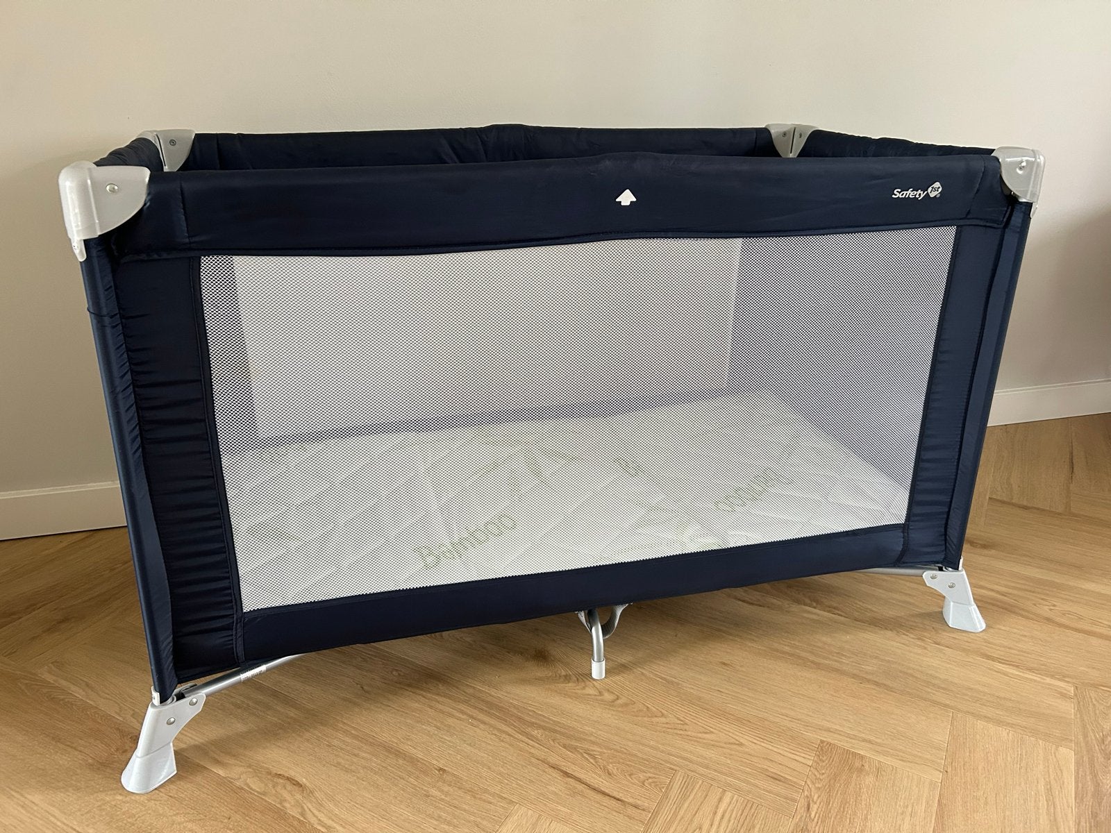 Safety 1st campingbed met bamboe matrasje, Kinderen en Baby's, Ophalen, Gebruikt, Minder dan 140 cm, Matras