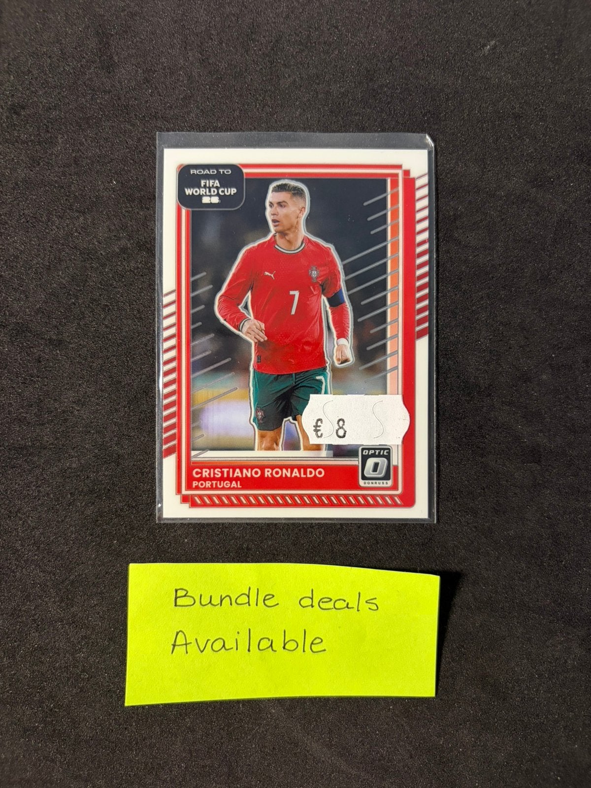 Panini road to fifa world cup 26 - Cristiano Ronaldo optic, Ophalen of Verzenden, Zo goed als nieuw, Buitenlandse clubs, Poster, Plaatje of Sticker