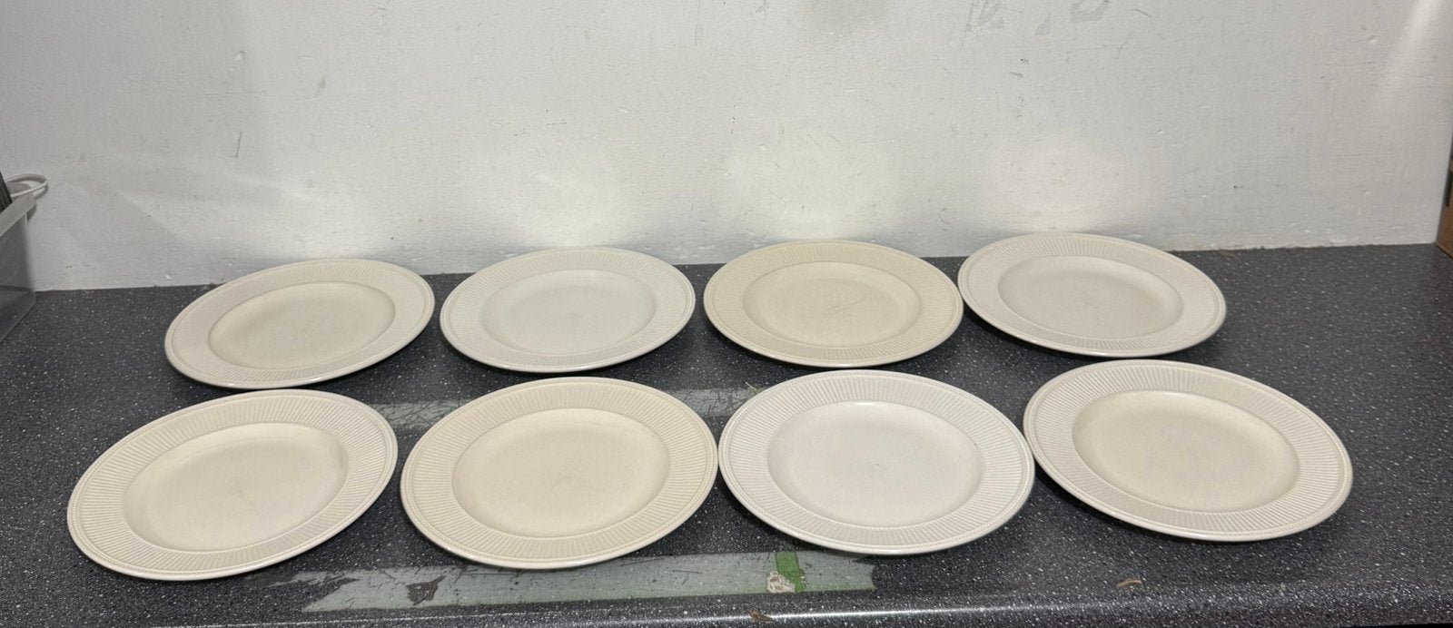 8 x Wedgwood Windsor dinerborden – 27,5 cm, Ophalen of Verzenden, Zo goed als nieuw, Porselein, Bord(en)