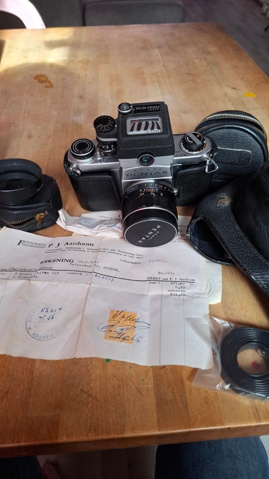 Vintage Asahi Pentax S1a Spiegelreflexcamera met accessoires, Ophalen of Verzenden, Zo goed als nieuw, Spiegelreflex, Pentax